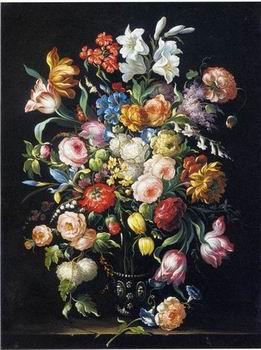  Floral, beautiful classical still life of flowers 09